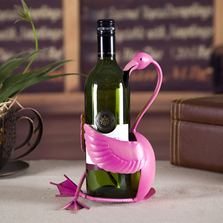 Flamingo wine rack