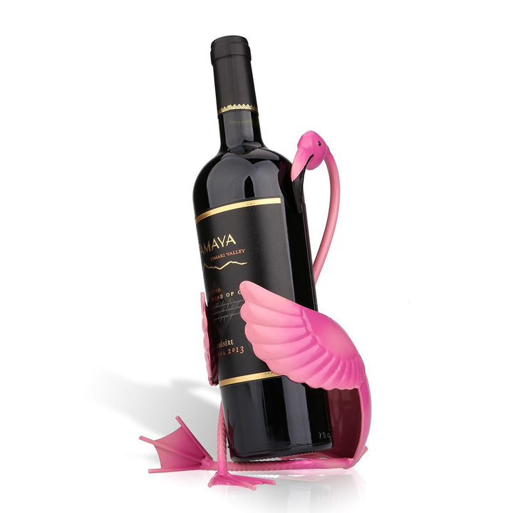 Flamingo wine rack