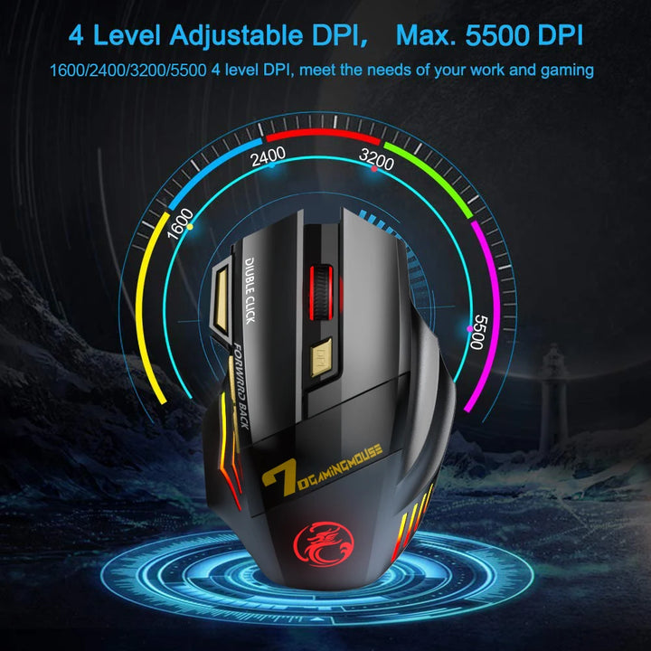 Rechargeable RGB Gaming Mouse