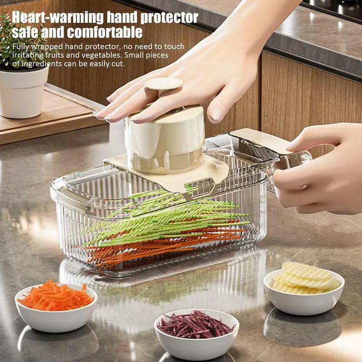 Multifunctional 2-in-1 Veggie Chopper and Slicer for Home