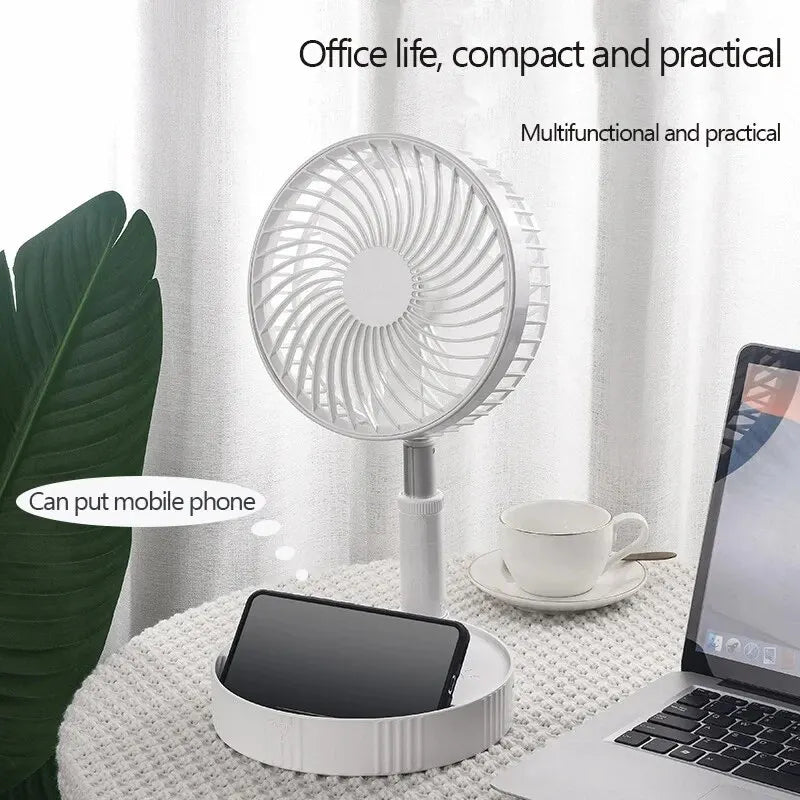 Portable Electric Fan Floor Standing USB Rechargeable  for Home Office Air Conditioner