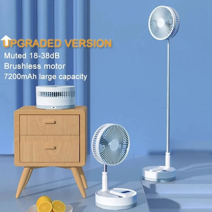 Portable Electric Fan Floor Standing USB Rechargeable  for Home Office Air Conditioner