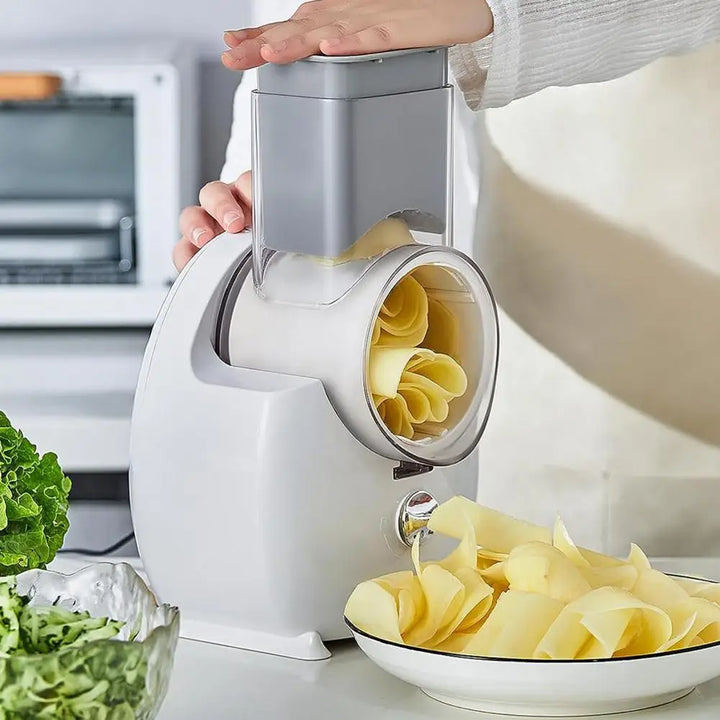 Durable Electric Veggie Chopper, Grater, and Food Slicer