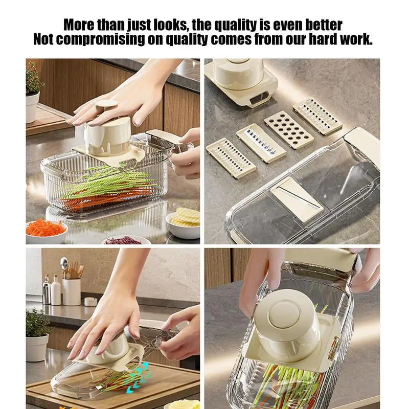 Multifunctional 2-in-1 Veggie Chopper and Slicer for Home