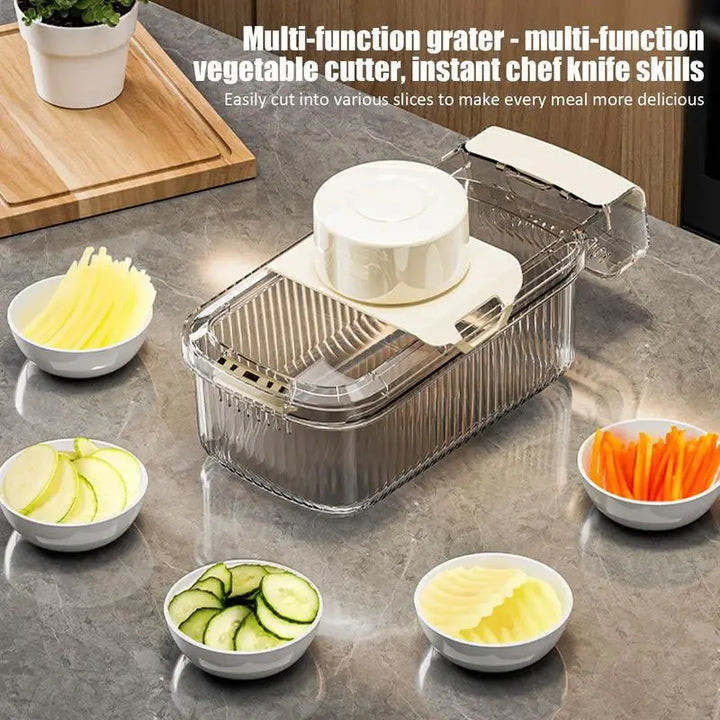 Multifunctional 2-in-1 Veggie Chopper and Slicer for Home