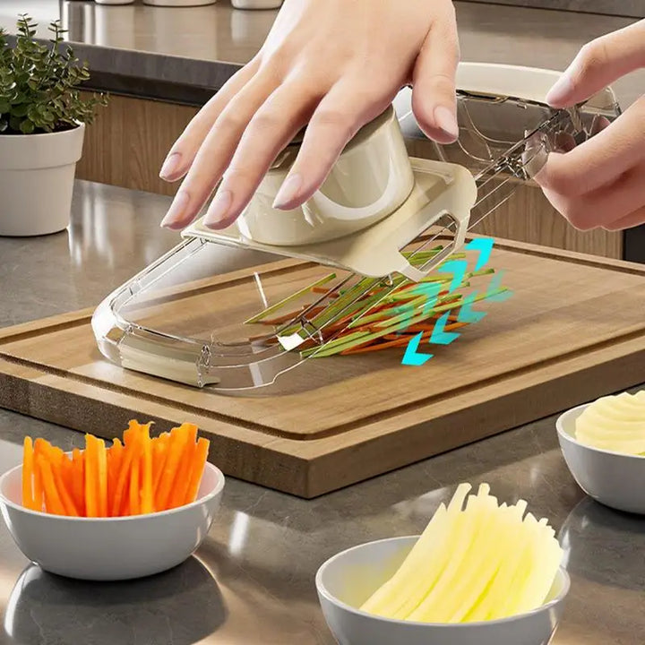 Multifunctional 2-in-1 Veggie Chopper and Slicer for Home