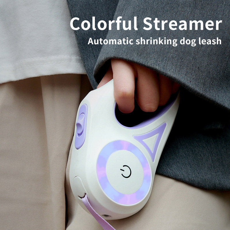 Retractable Dog Leash with LED Collar