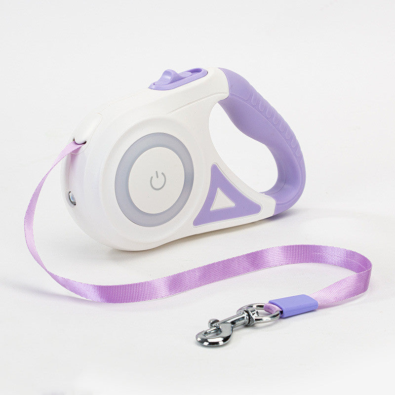 Retractable Dog Leash with LED Collar